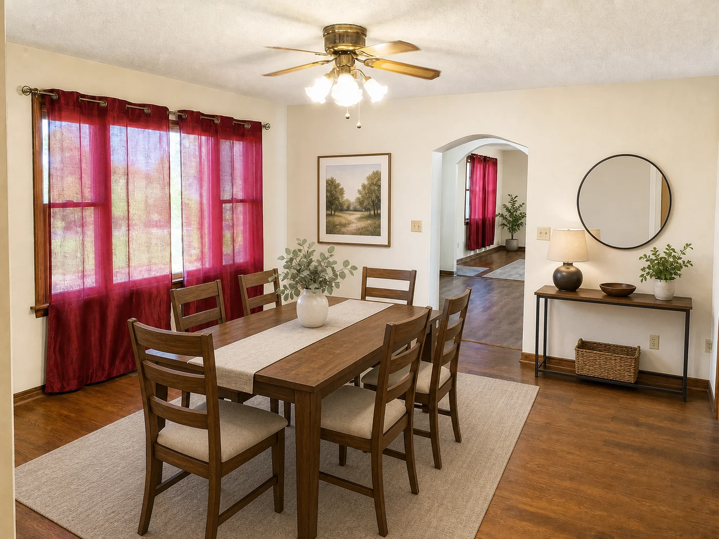 After Dining room - virtual staging